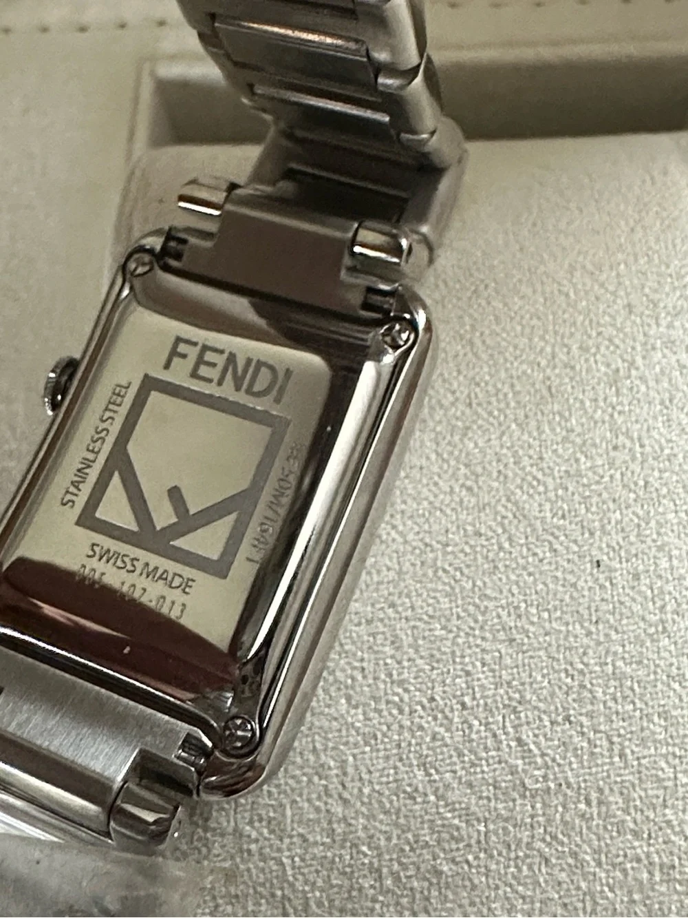 Fendi Stainless Steel White Dial Bracelet Watch